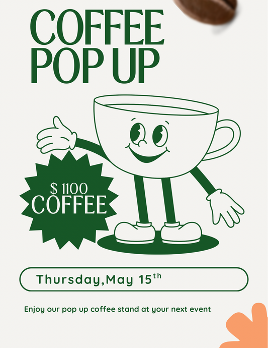 Pop up coffee for hire